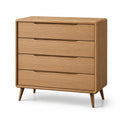 Cassettiera in Legno Rovere con 4 Cassetti