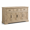 Credenza in legno massello con cassetti e ante